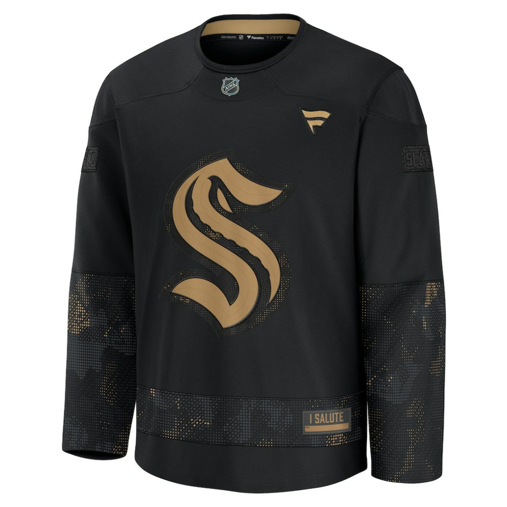 Seattle Kraken Fanatics 2024 Military Appreciation Practice Jersey