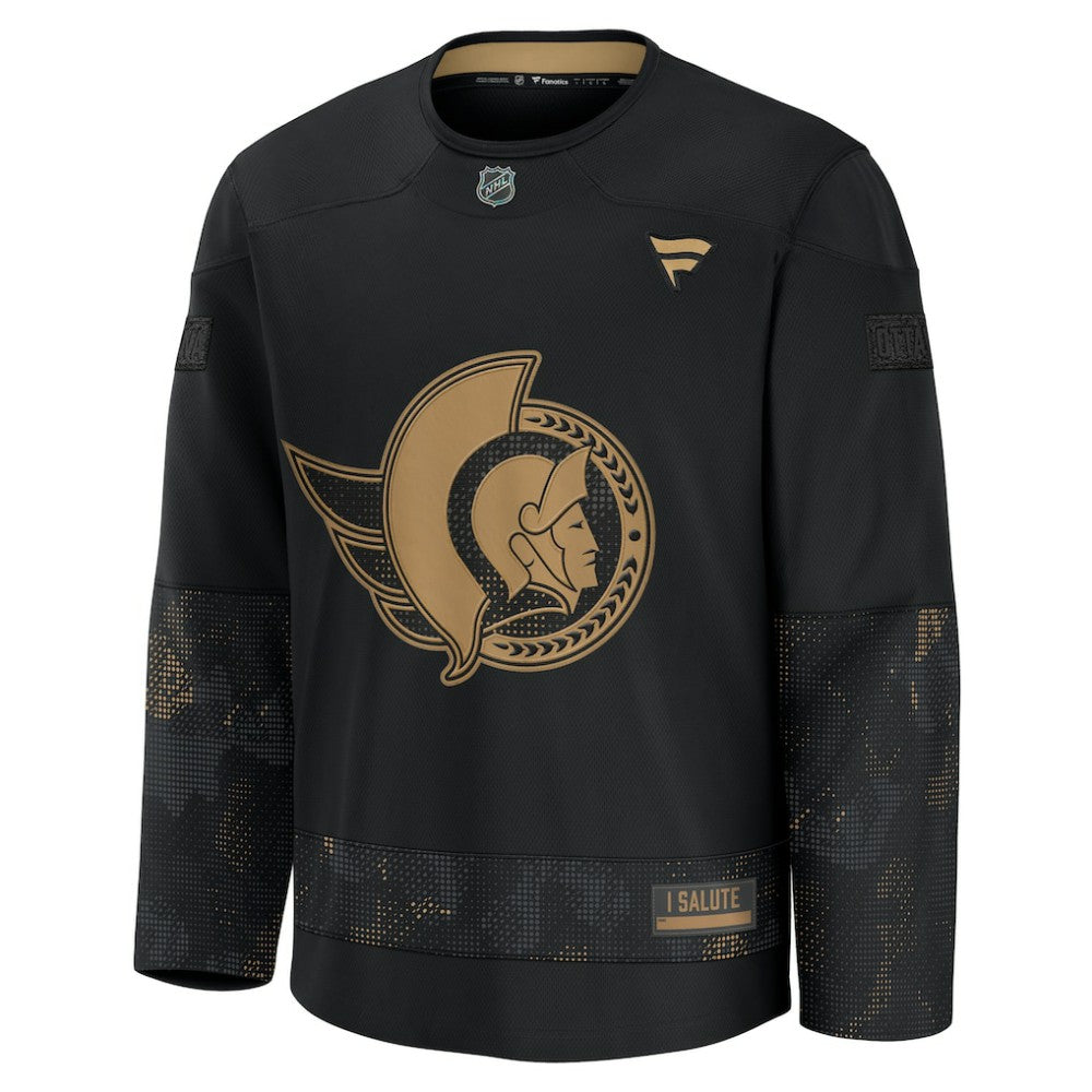 Ottawa Senators Fanatics 2024 Military Appreciation Practice Jersey