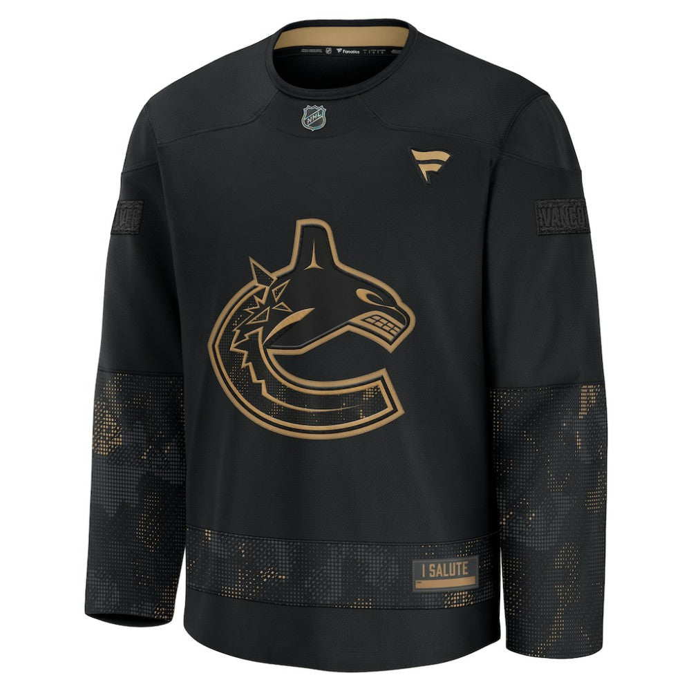 Vancouver Canucks Fanatics 2024 Military Appreciation Practice Jersey