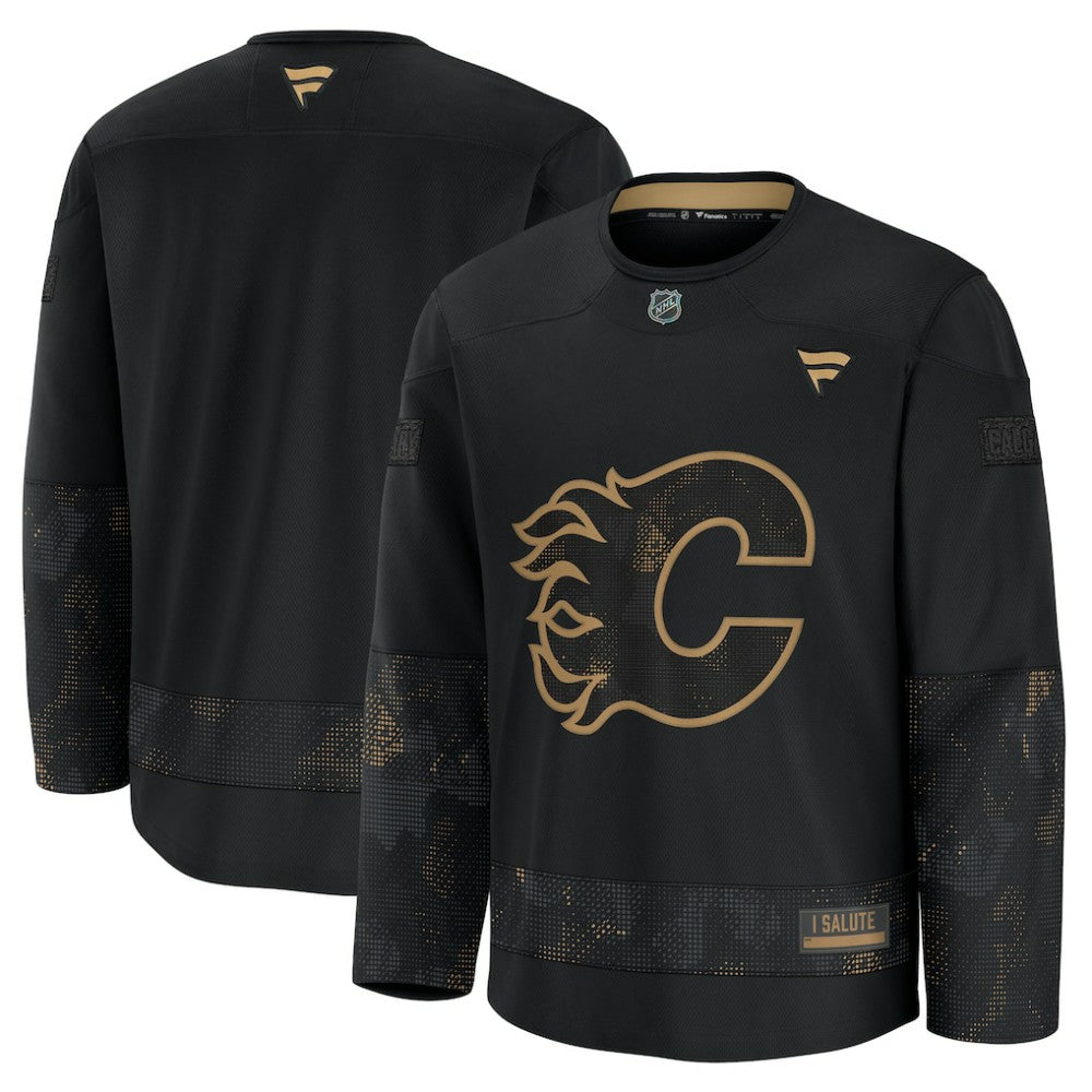 Calgary Flames Fanatics 2024 Military Appreciation Practice Jersey
