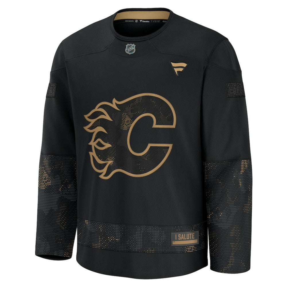 Calgary Flames Fanatics 2024 Military Appreciation Practice Jersey