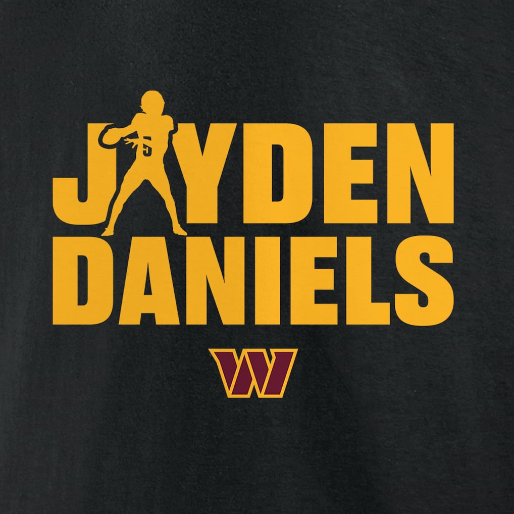 NFL Washington Commanders Jayden Daniels  Play Motion T-Shirt