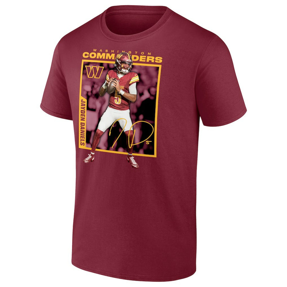 NFL Washington Commanders Jayden Daniels  Player Frame T-Shirt