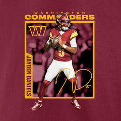 NFL Washington Commanders Jayden Daniels  Player Frame T-Shirt
