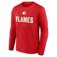 Calgary Flames Personalized Name & Number Midfielder Long Sleeve T-Shirt