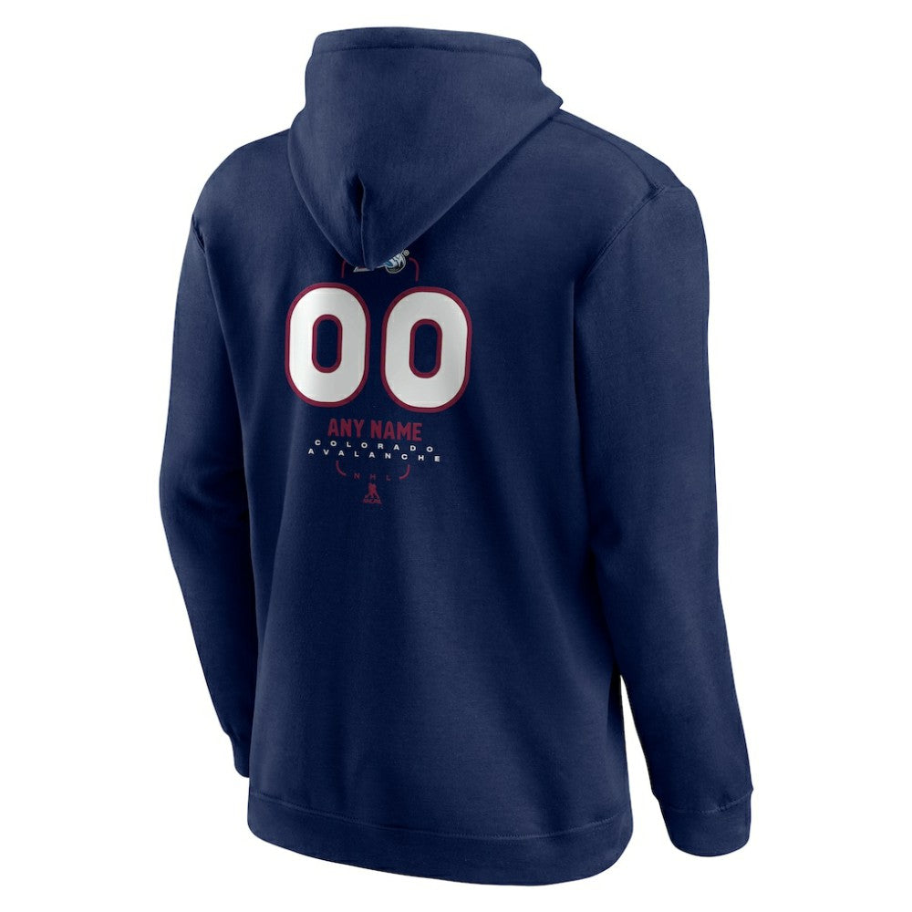 Colorado Avalanche Personalized Name & Number Midfielder Pullover Hoodie