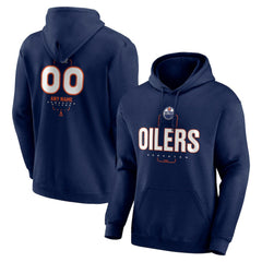 Edmonton Oilers Personalized Name & Number Midfielder Pullover Hoodie