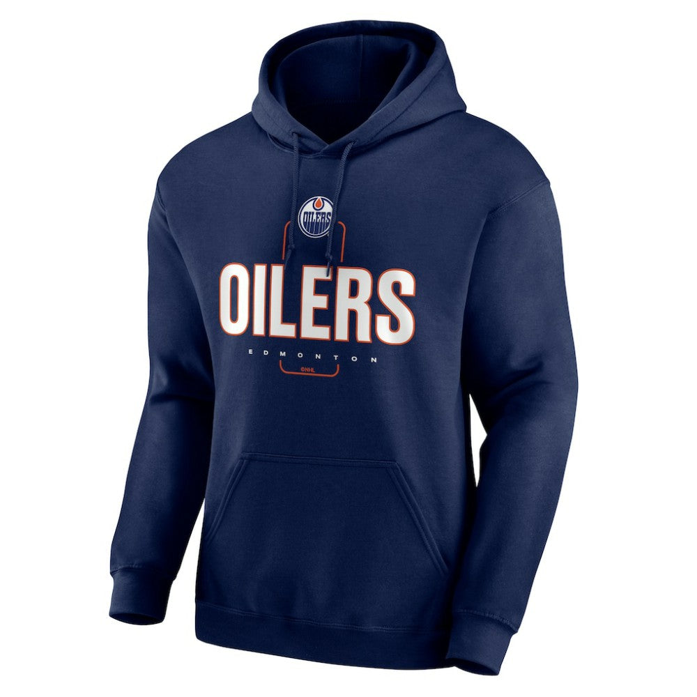 Edmonton Oilers Personalized Name & Number Midfielder Pullover Hoodie