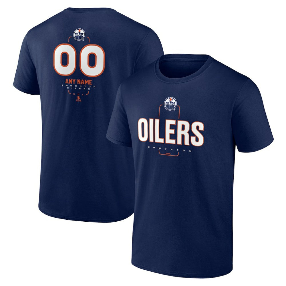 Edmonton Oilers Personalized Name & Number Midfielder T-Shirt
