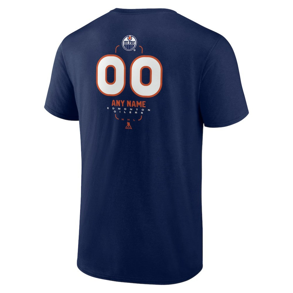 Edmonton Oilers Personalized Name & Number Midfielder T-Shirt
