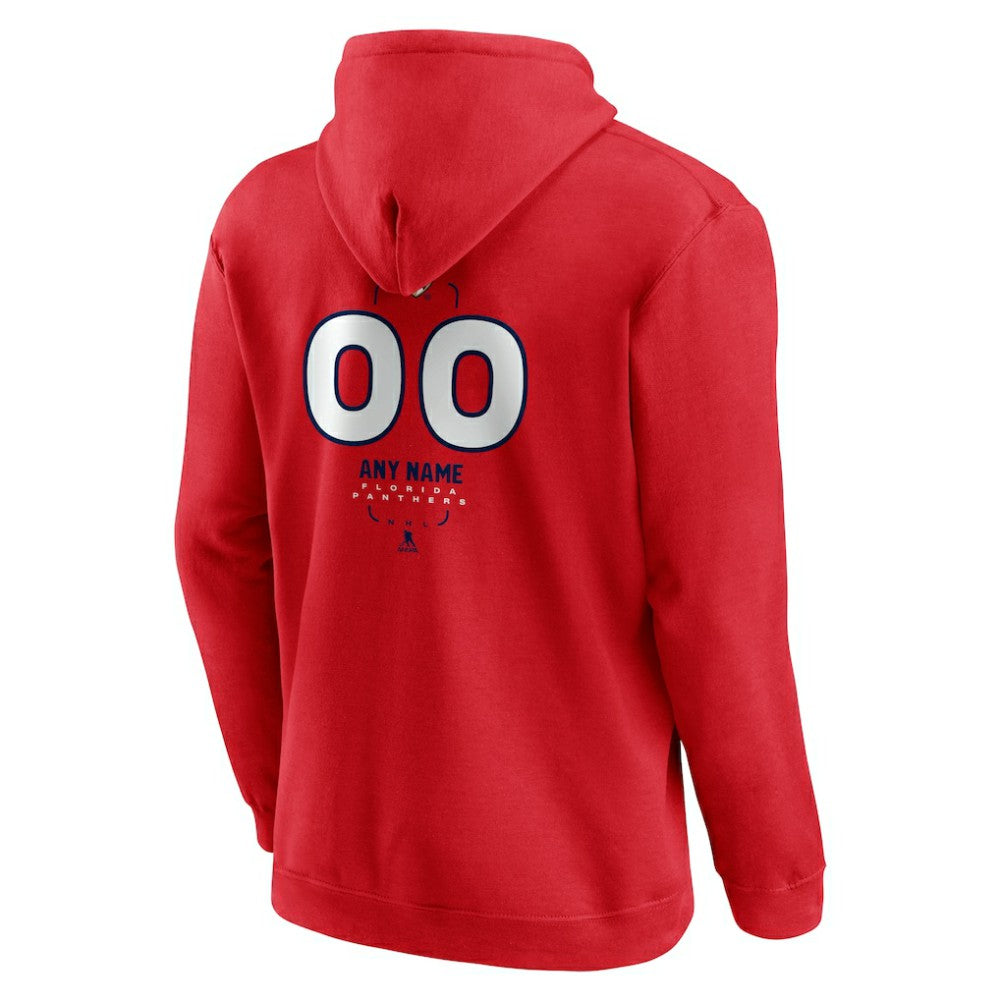 Florida Panthers Personalized Name & Number Midfielder Pullover Hoodie