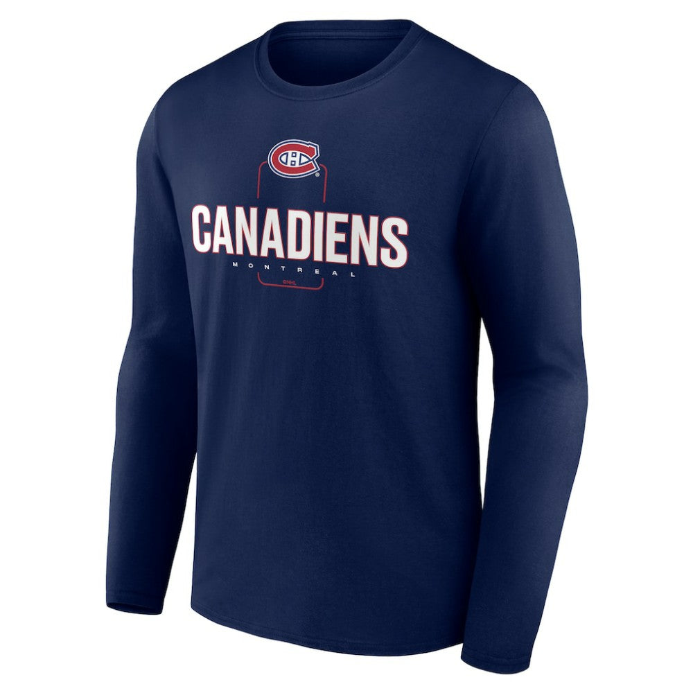 Montreal Canadiens Personalized Name & Number Midfielder Long Sleeve T-Shirt
