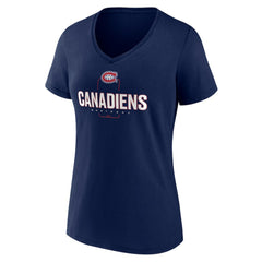 Montreal Canadiens Women's Personalized Name & Number Midfielder V-Neck T-Shirt