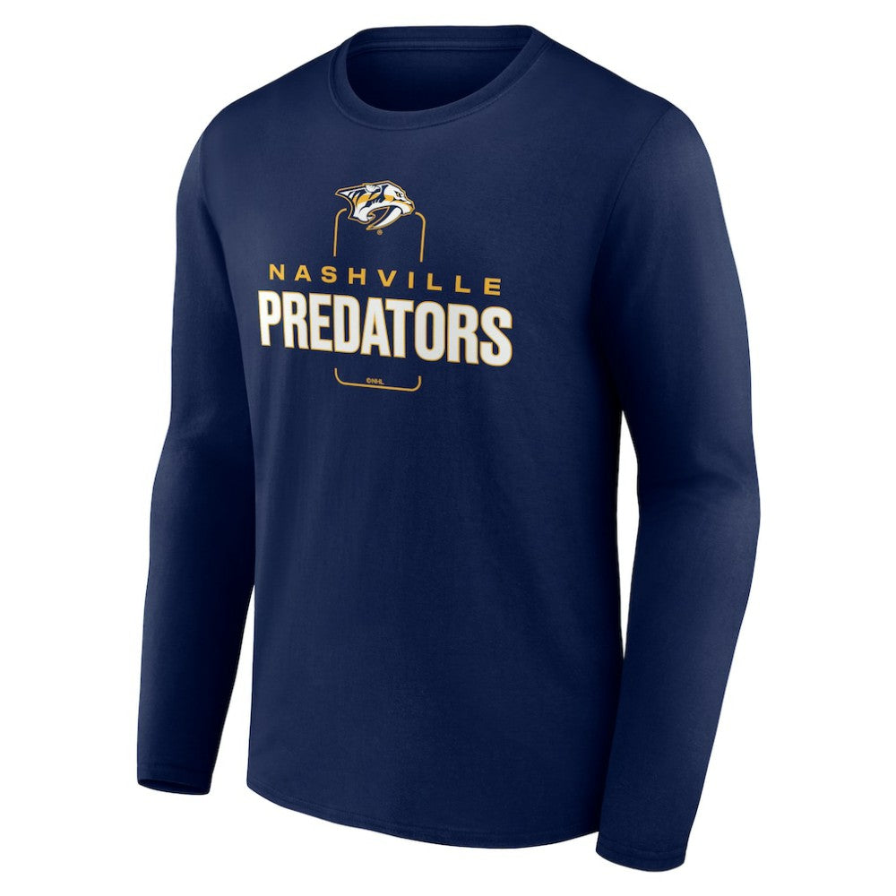 Nashville Predators Personalized Name & Number Midfielder Long Sleeve T-Shirt