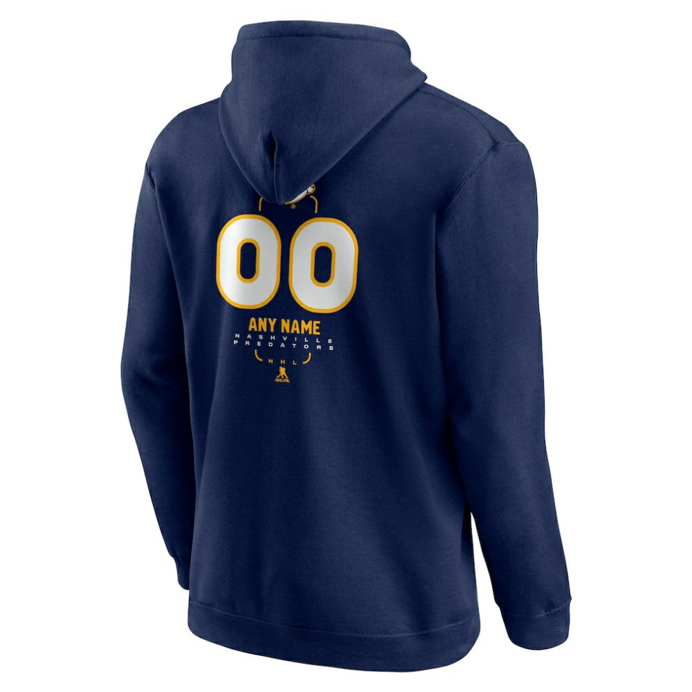 Nashville Predators Personalized Name & Number Midfielder Pullover Hoodie