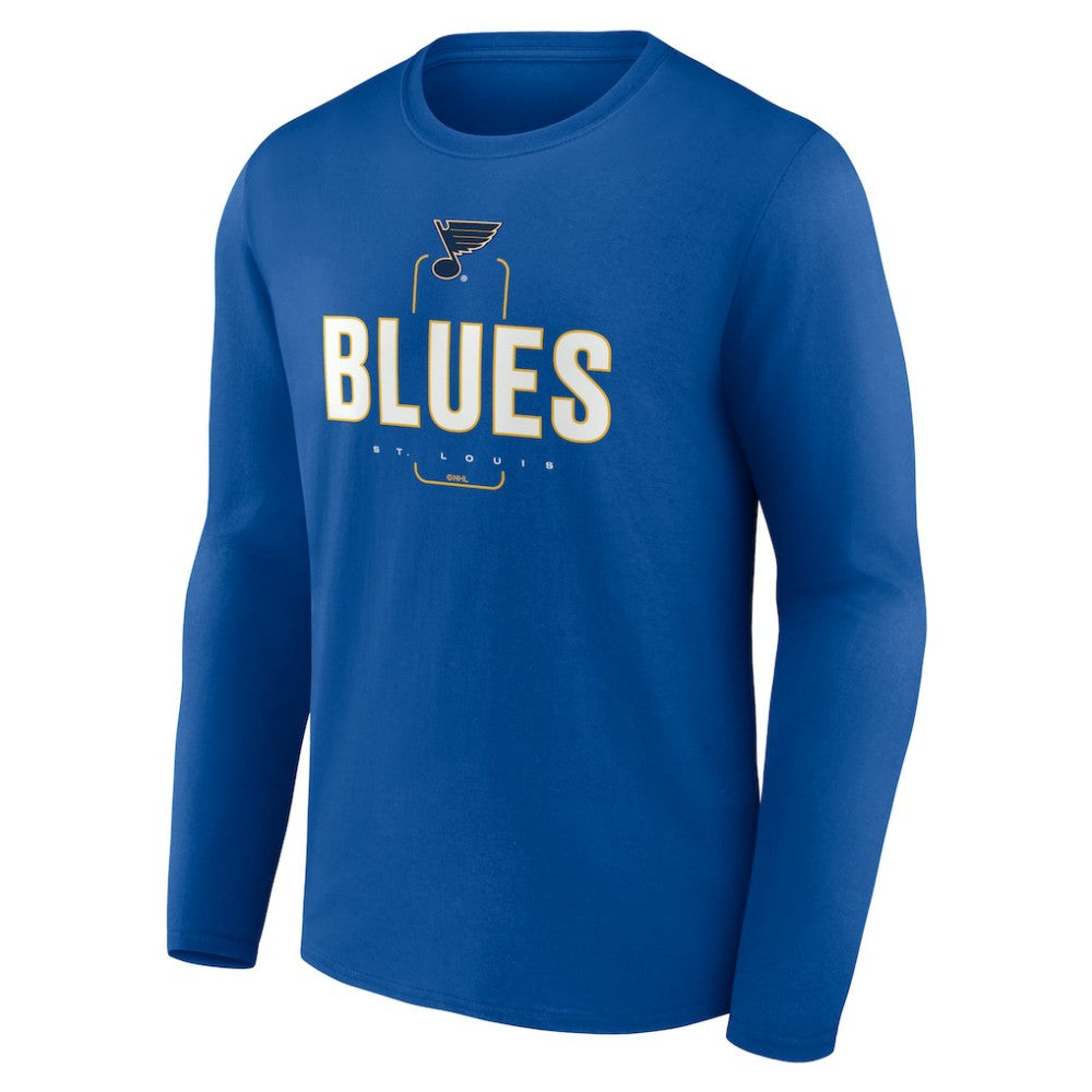 St. Louis Blues Personalized Name & Number Midfielder Long Sleeve T-Shirt