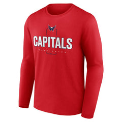 Washington Capitals Personalized Name & Number Midfielder Long Sleeve T-Shirt