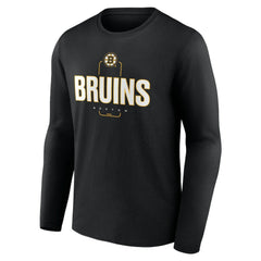 Boston Bruins Personalized Name & Number Midfielder Long Sleeve T-Shirt