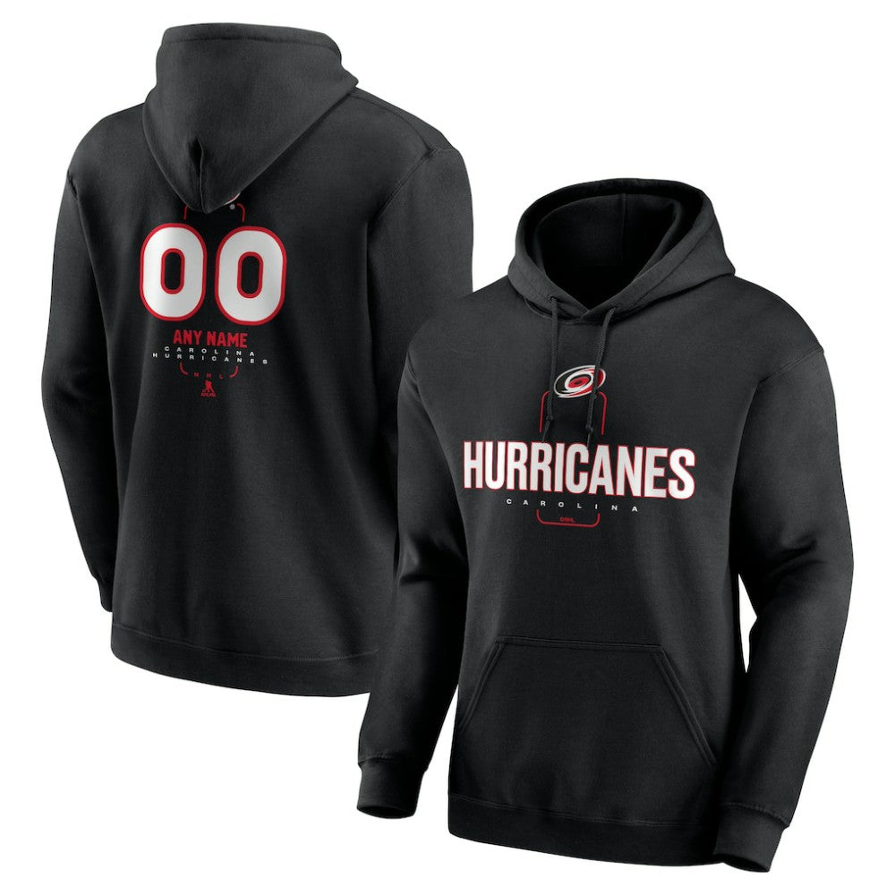 Carolina Hurricanes Personalized Name & Number Midfielder Pullover Hoodie
