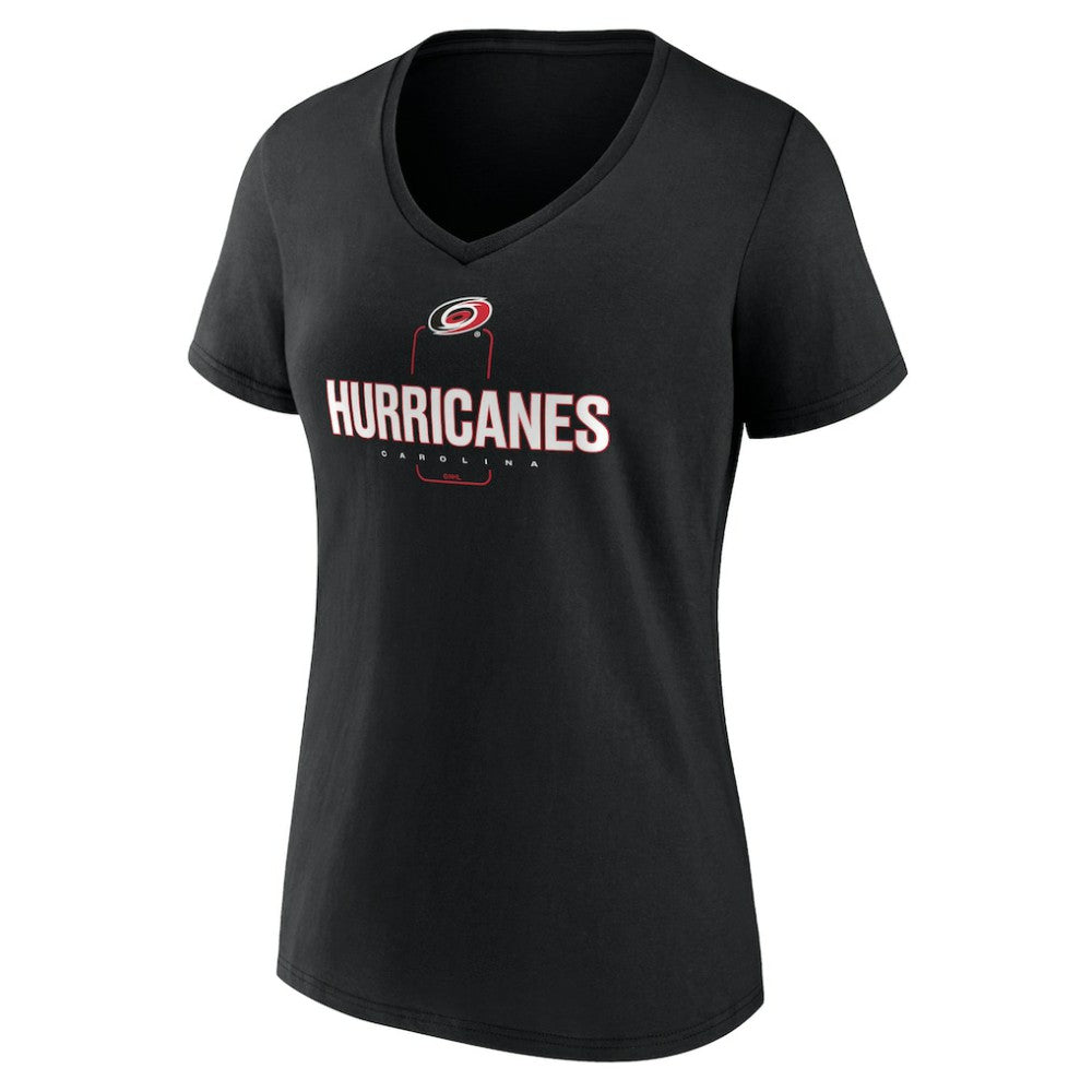 Carolina Hurricanes Women's Personalized Name & Number Midfielder V-Neck T-Shirt