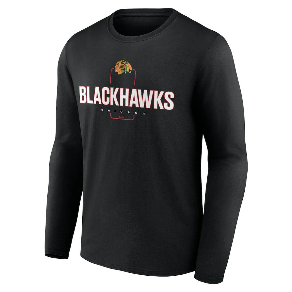 Chicago Blackhawks Personalized Name & Number Midfielder Long Sleeve T-Shirt