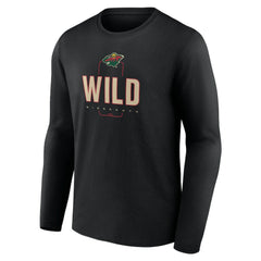 Minnesota Wild Personalized Name & Number Midfielder Long Sleeve T-Shirt