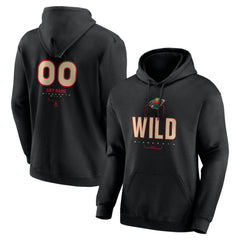 Minnesota Wild Personalized Name & Number Midfielder Pullover Hoodie