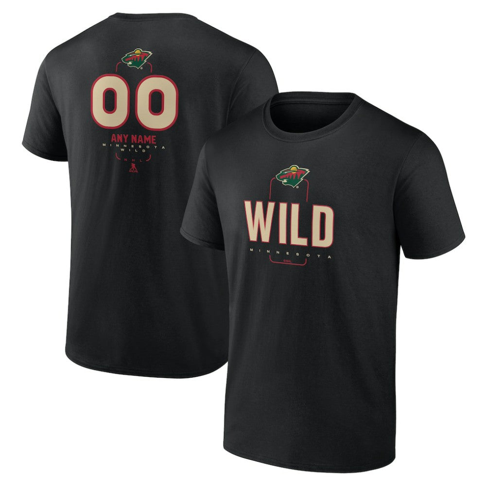 Minnesota Wild Personalized Name & Number Midfielder T-Shirt