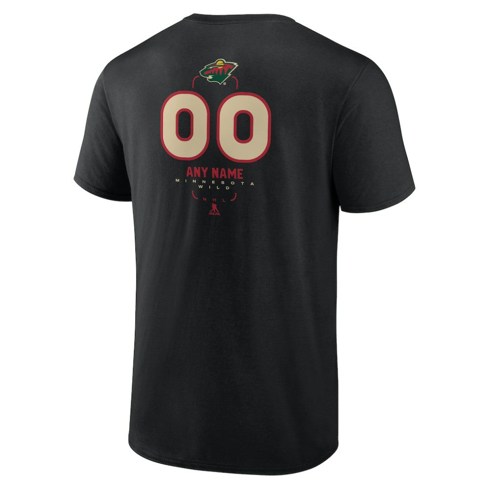 Minnesota Wild Personalized Name & Number Midfielder T-Shirt