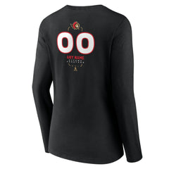 Ottawa Senators Women's Personalized Name & Number Midfielder Long Sleeve V-Neck T-Shirt