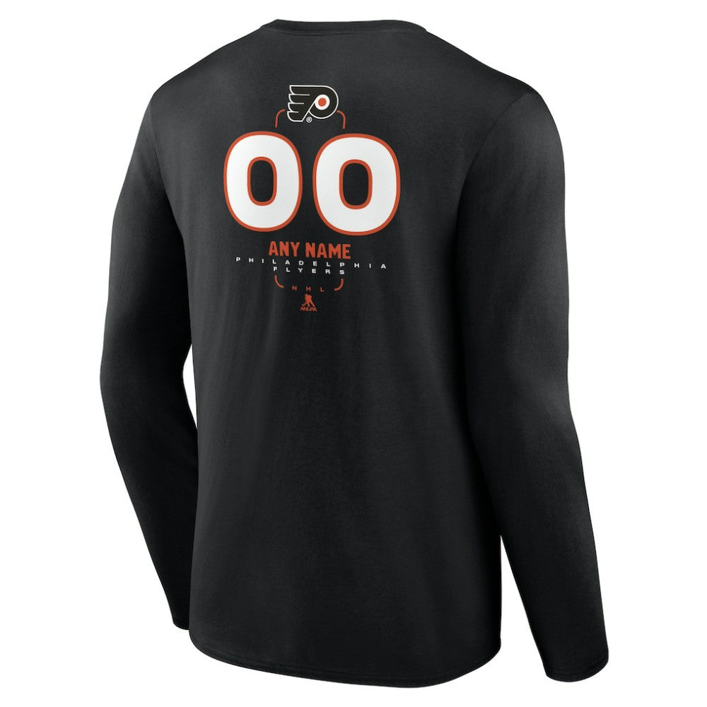 Philadelphia Flyers Personalized Name & Number Midfielder Long Sleeve T-Shirt
