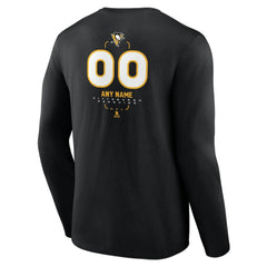 Pittsburgh Penguins Personalized Name & Number Midfielder Long Sleeve T-Shirt