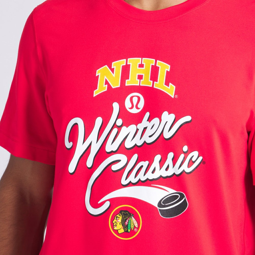 Chicago Blackhawks lululemon 2025 NHL Winter Classic Soft Jersey T-Shirt
