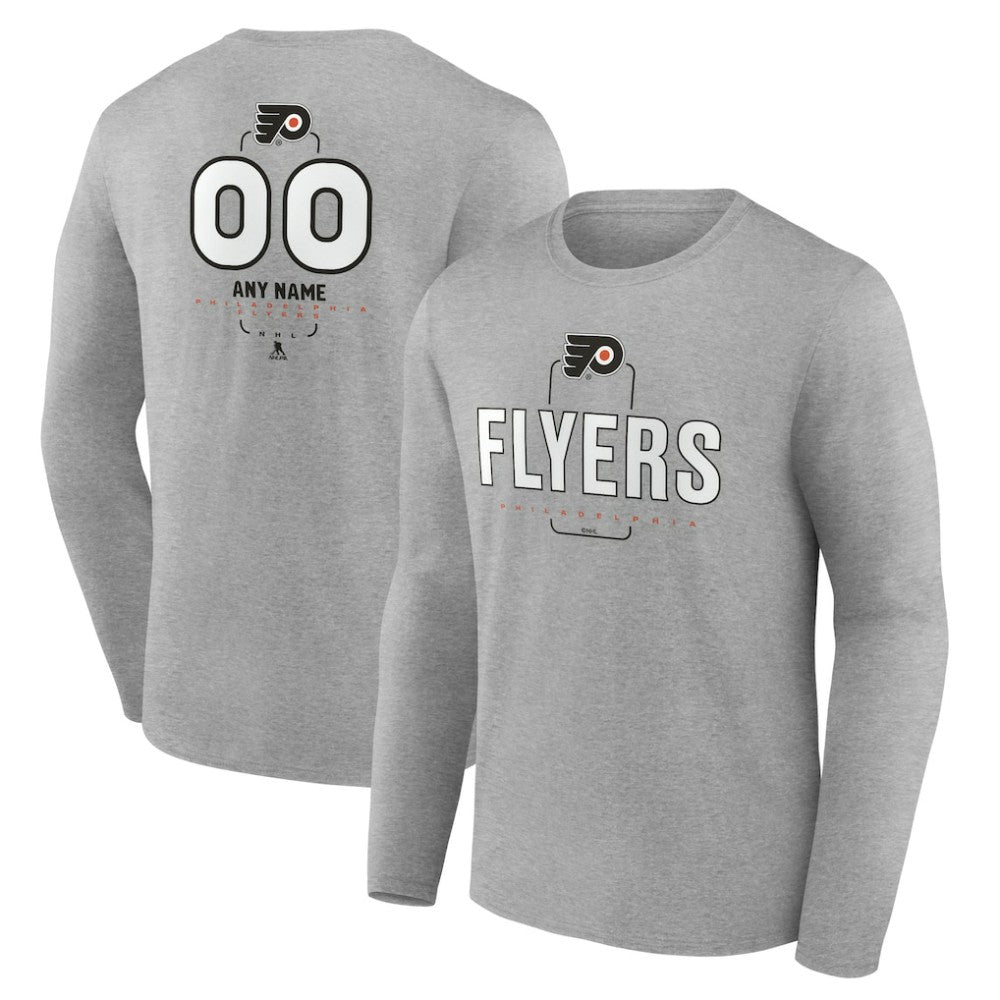 Philadelphia Flyers Personalized Name & Number Midfielder Long Sleeve T-Shirt
