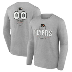 Philadelphia Flyers Personalized Name & Number Midfielder Long Sleeve T-Shirt
