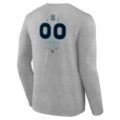 Seattle Kraken Personalized Name & Number Midfielder Long Sleeve T-Shirt