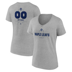 Toronto Maple Leafs Women's Personalized Name & Number Midfielder V-Neck T-Shirt