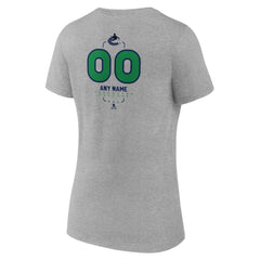 Vancouver Canucks Women's Personalized Name & Number Midfielder V-Neck T-Shirt