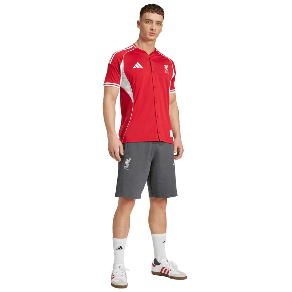 Liverpool Full-Button Baseball Jersey / Soccer On sale