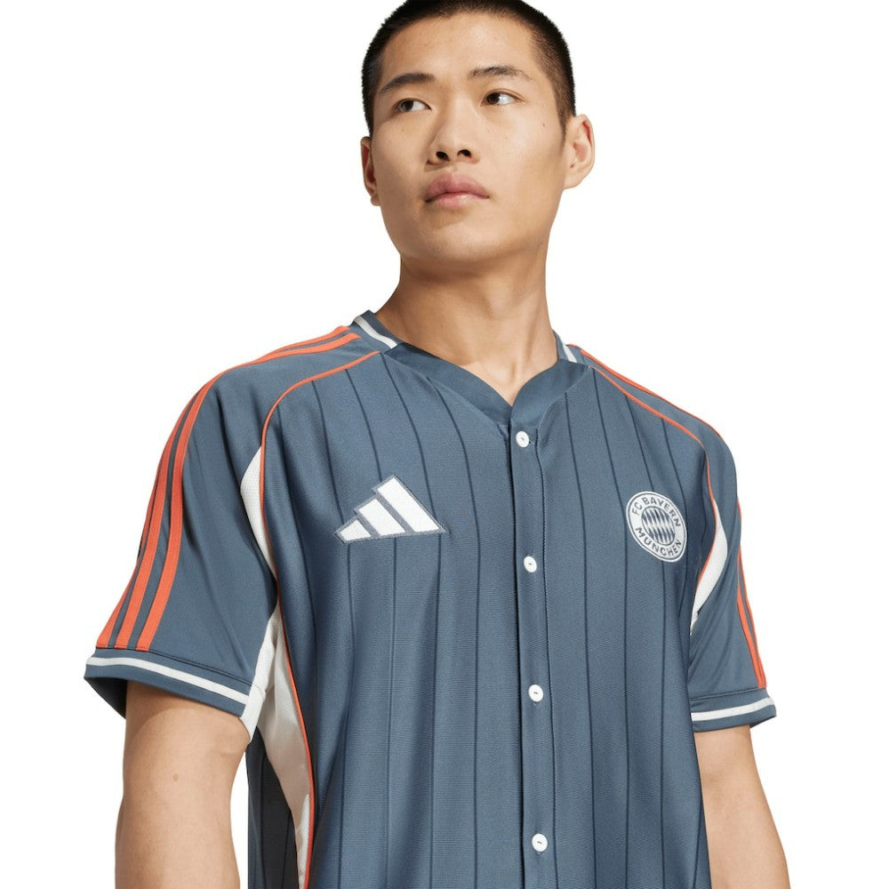 Bayern Munich US Pack Full-Button Baseball Jersey / Soccer Discount