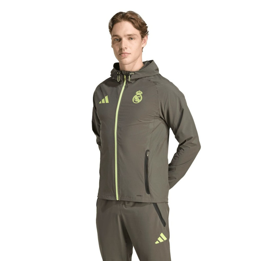 Real Madrid 2025/26 Tiro Vis Tech Travel Jacket / Soccer Online