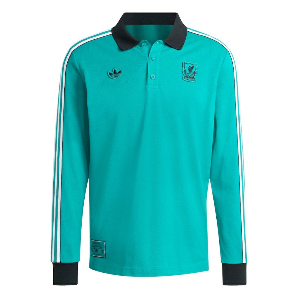 Liverpool Terrace Icons Long Sleeve Polo / Soccer Discount