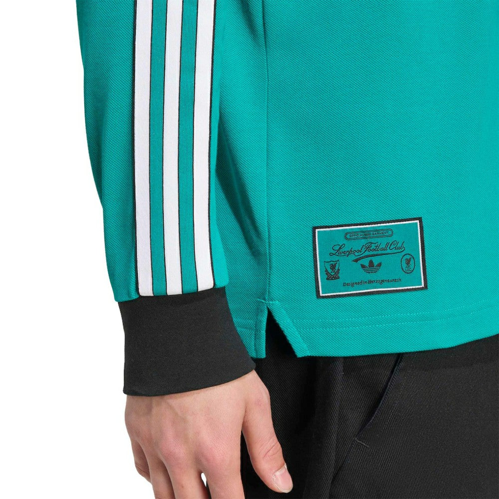 Liverpool Terrace Icons Long Sleeve Polo / Soccer Discount