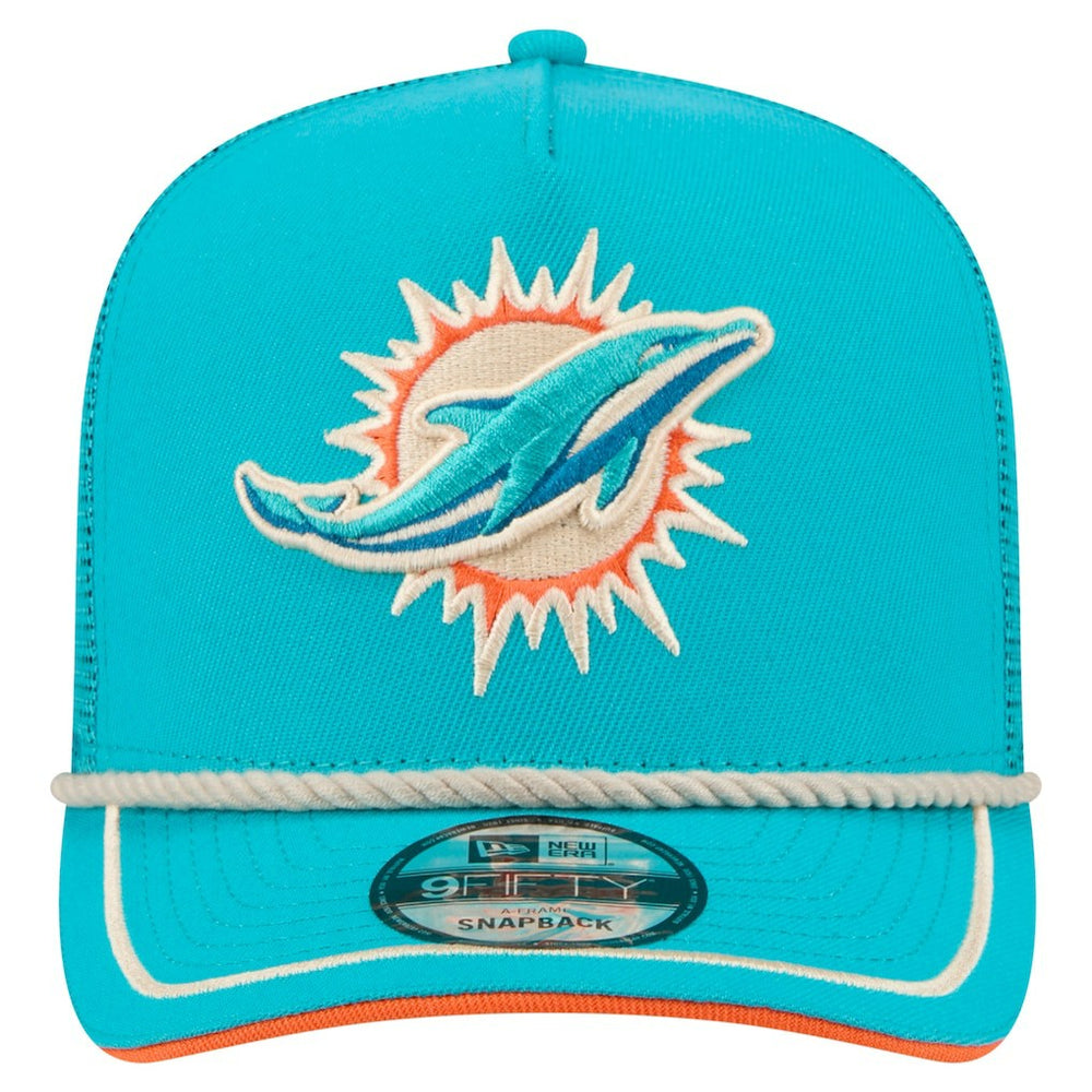 NFL Miami Dolphins Vintage Team Rope A-Frame Trucker 9FIFTY Snapback Hat