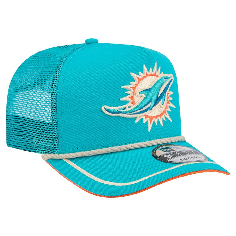 NFL Miami Dolphins Vintage Team Rope A-Frame Trucker 9FIFTY Snapback Hat