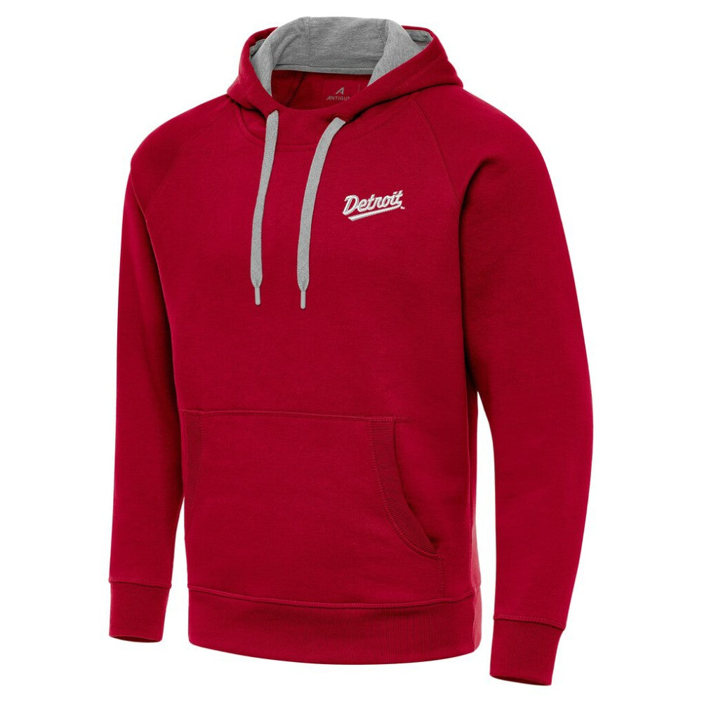 Detroit Red Wings Antigua 2025 NHL Stadium Series Victory Pullover Hoodie