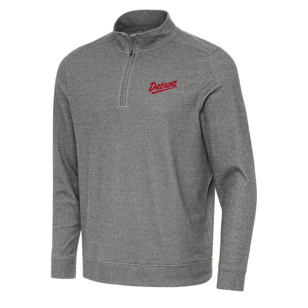 Detroit Red Wings Antigua 2025 NHL Stadium Series Subtle Quarter-Zip Top