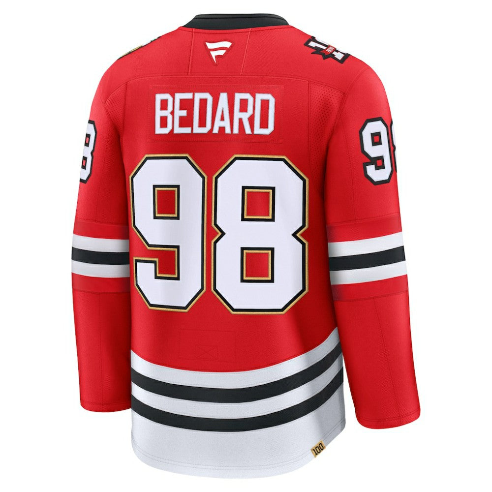 Connor Bedard Chicago Blackhawks Fanatics Centennial Premium Player Jersey