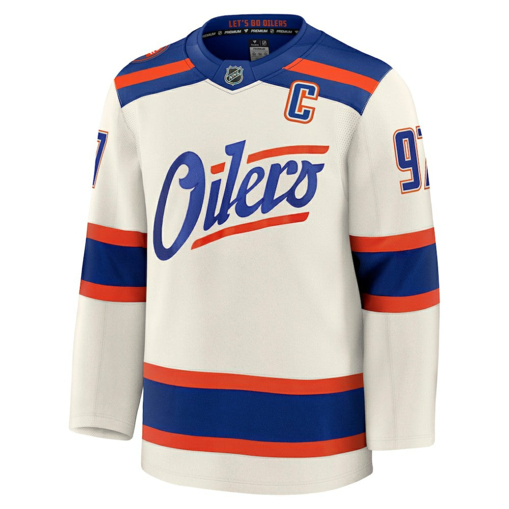 Connor McDavid Edmonton Oilers Fanatics Alternate Premium Jersey