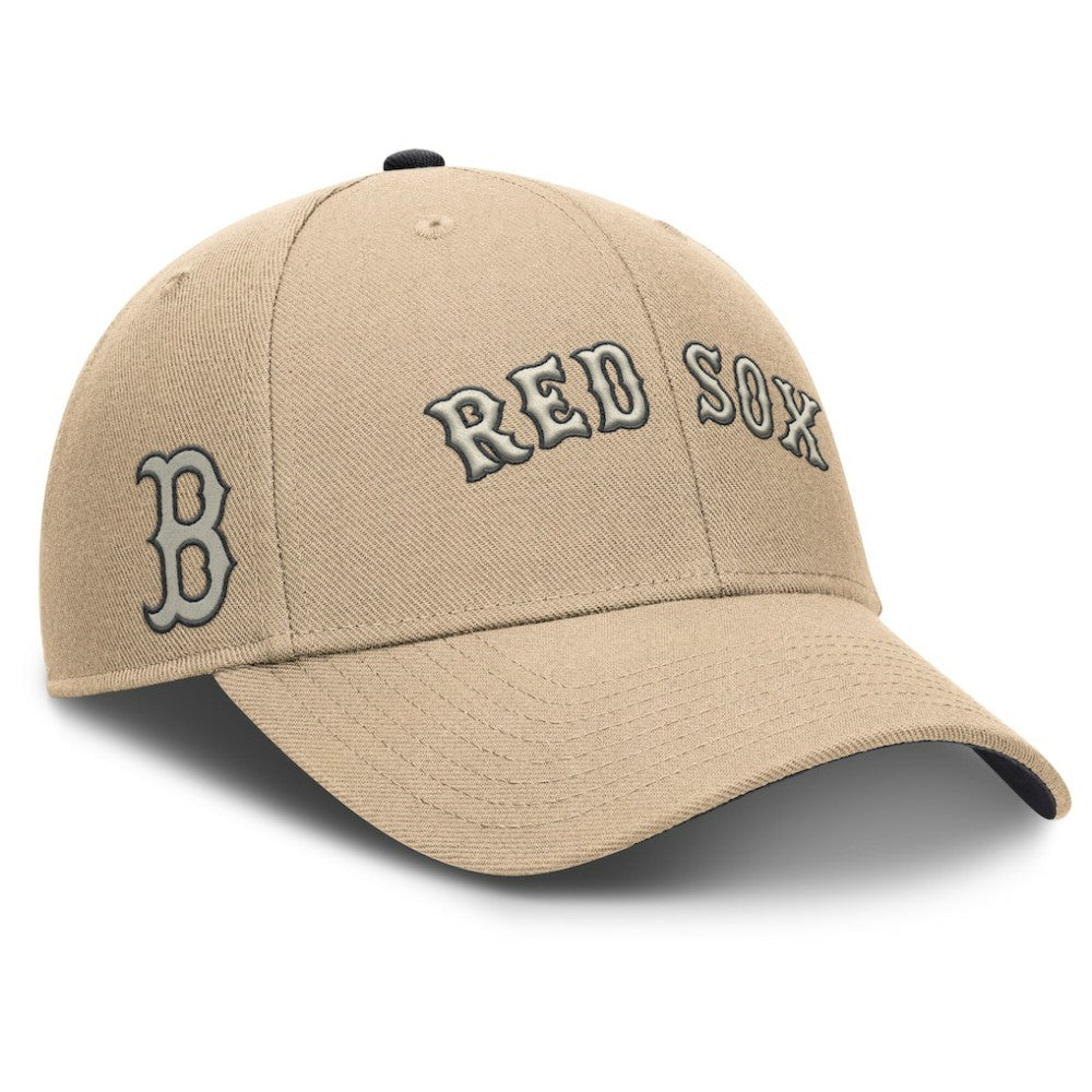 Boston Red Sox Rise Adjustable Hat - Khaki | Nike